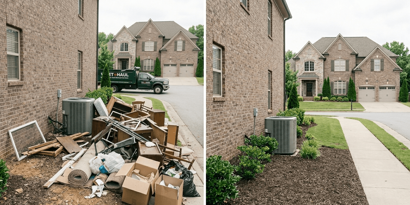 VetHaul cleanup before and after